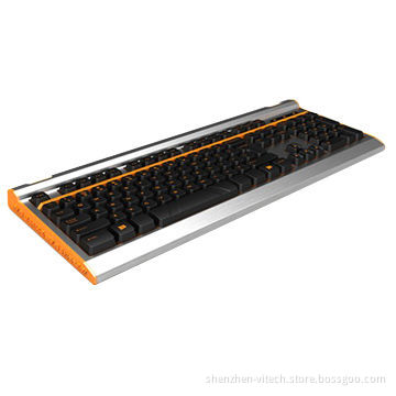 USB port aluminum gaming keyboard, mechanical design